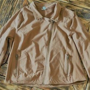 Time and Tru Women's Casual Knit Moto Jacket Size XL 16/18 NWOT